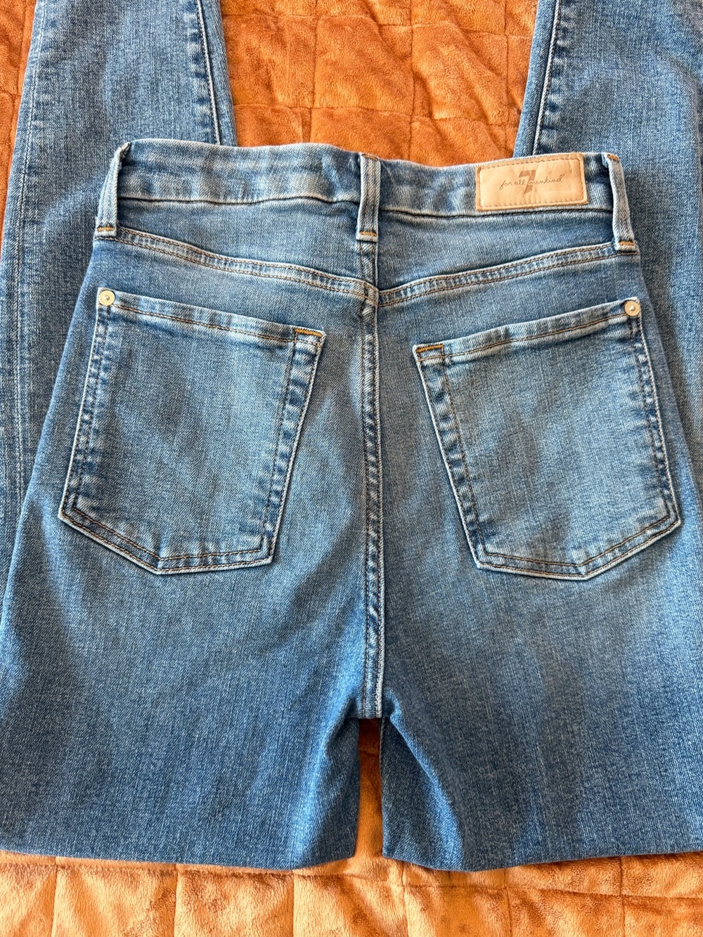 7 For All Mankind Luxe Vintage Aubrey High Rise Skinny Jeans - Picture 5 of 11
